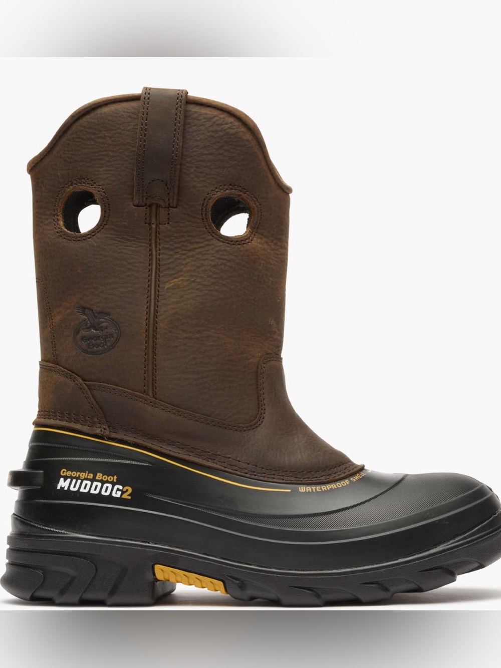 Georgia Boot Men 10M Muddog 11" Waterproof Work Boots GB00229TS Dark Brown